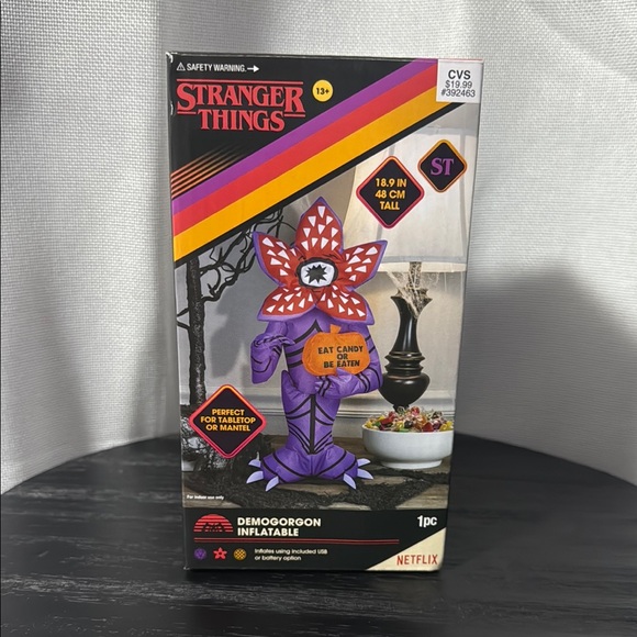 Stranger Things Inflatable Netflix | Holiday | Netflix Stranger Things Demogorgon Inflatable 89in ...